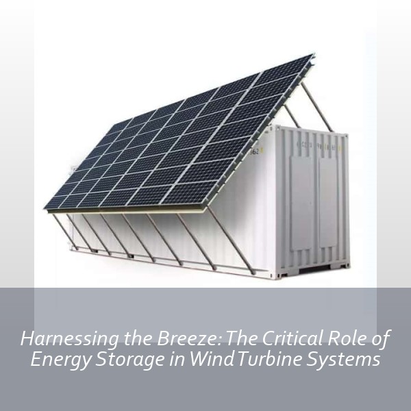 Harnessing the Breeze: The Critical Role of Energy Storage in Wind Turbine Systems